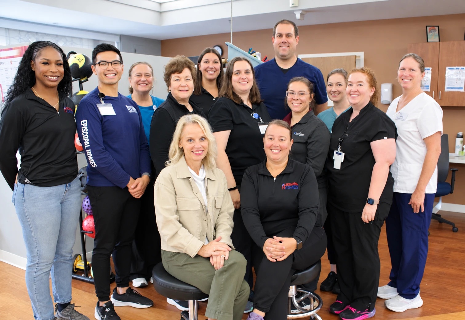 Ascend Rehab therapy team with Episcopal Homes.